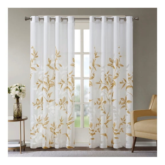 Burnout Printed Curtain Panel(Only 1 Pc Panel)