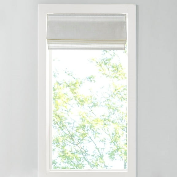 Light Filtering Cordless Roman Shade White 34x64"