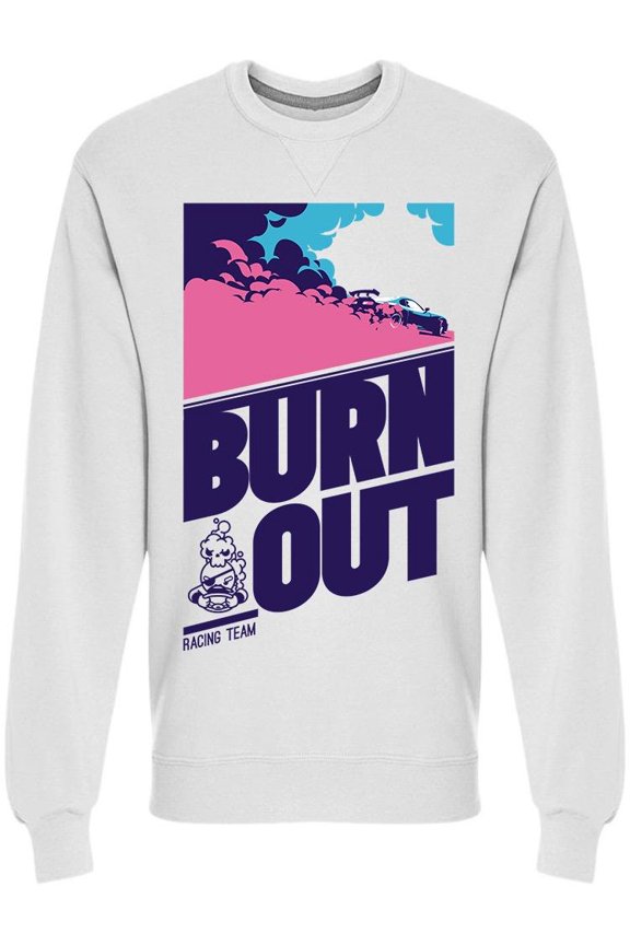 Burnout, Racing Team Sweatshirt Men -Image by Shutterstock, Male Small