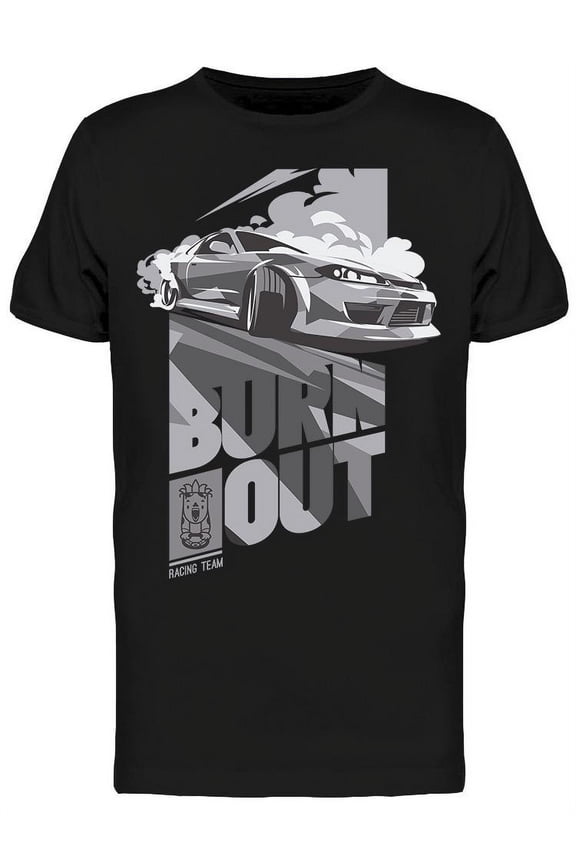 Burnout Racing Team T-Shirt Men -Image by Shutterstock, Male Large