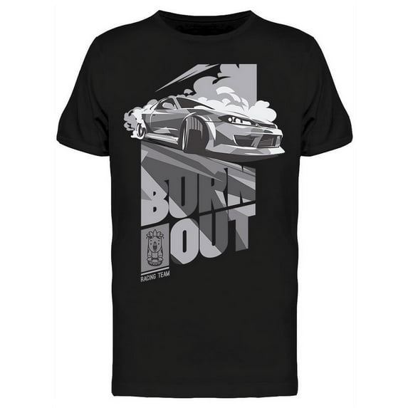 Burnout Racing Team T-Shirt Men -Image by Shutterstock, Male Large