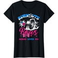 thumbnail image 1 of Burnouts or Bows Gender Reveal Baby Party Announcement Mommy T-Shirt, 1 of 4