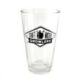 thumbnail image 1 of Burns Glass Pint Pub Glass with Craft Master Growler Logo, 16 oz Freezer Safe and Stackable (Set of 4), 1 of 4