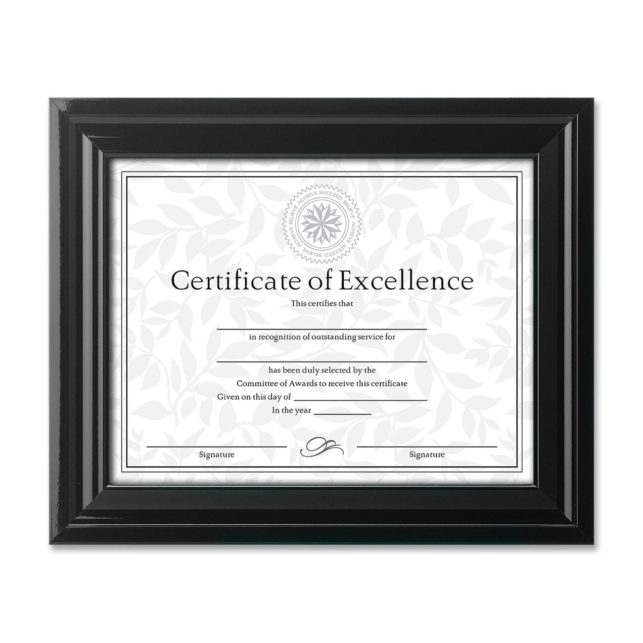Burns Grp. High Gloss Black Document Frames