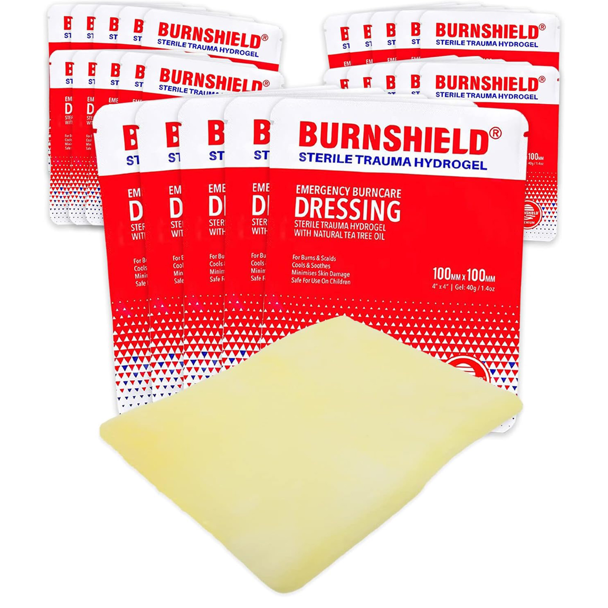 Burnshield Sterile Burn Dressing 25 Count First Aid Non Stick Pads For Burnshield Sterile Burn Dressing 25 Count First Aid Non Stick Pads For