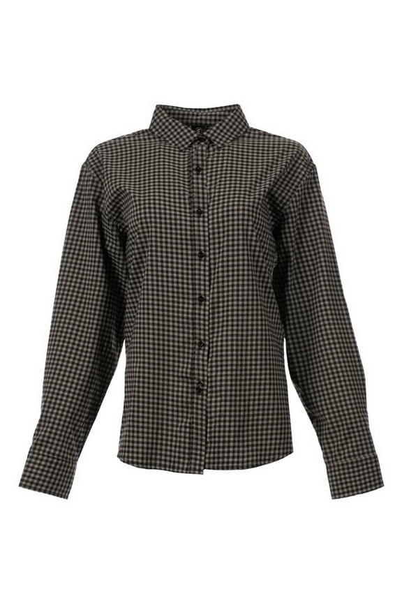 B15186583 Women Technical Stretch Burn Shirt, Grey & Black - Small