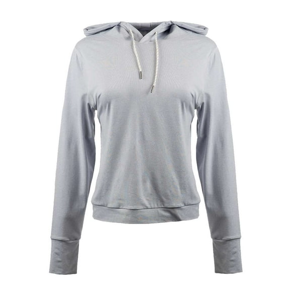 Burnside B5667 Ladies Modest Crop Hoodie-Heather Light Grey-S