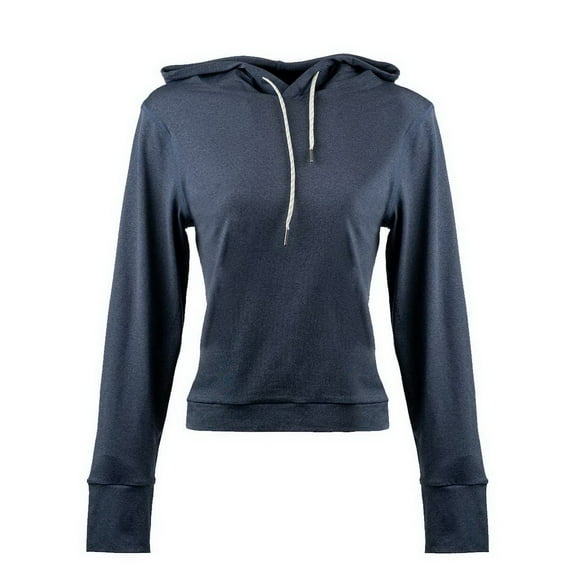 Burnside B5667 Ladies Modest Crop Hoodie-Ink Blue-S