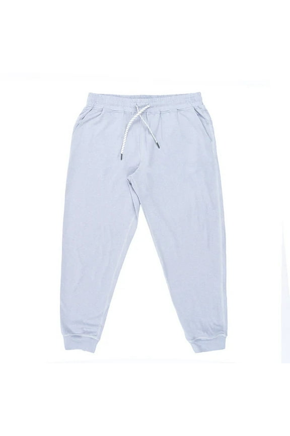 B5867 Ladies Soft Jersey Jogger-Heather Light Grey-XL