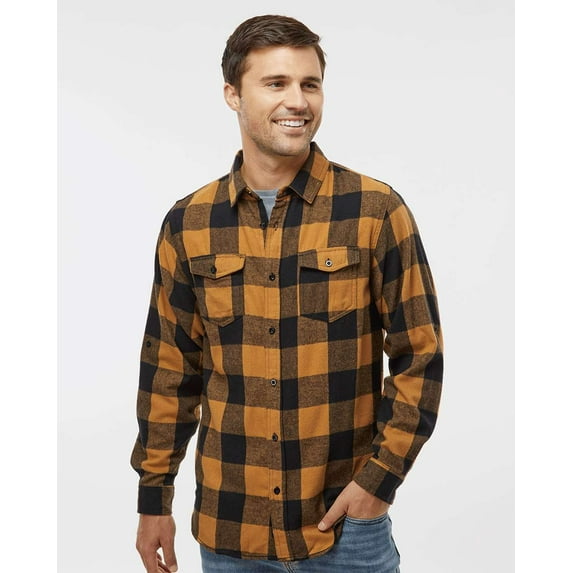 Burnside Yarn-Dyed Long Sleeve Flannel Shirt