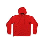 Burnside B9754 Men's Lightweight Windbreaker-Red-M