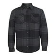 thumbnail image 1 of Burnside - Quilted Flannel Shirt Jacket - 8610 - Black Plaid - Size: 2XL, 1 of 5