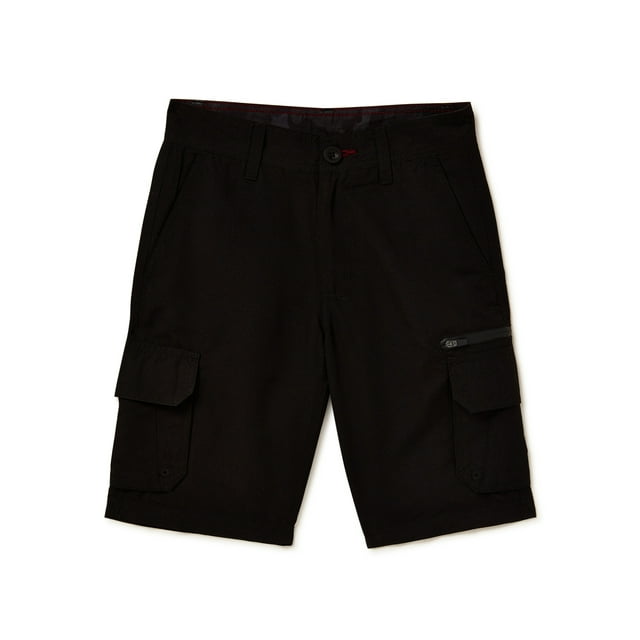 Burnside Boys Microfiber Cargo Shorts, Sizes 4-18 - Walmart.com