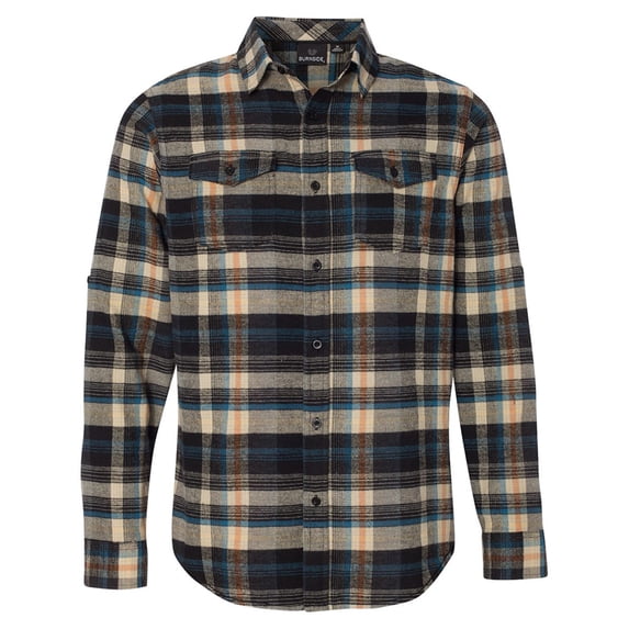 Burnside Bu Woven Plaid Flannel Shirt