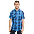 thumbnail image 1 of Burnside Men's Short Sleeve Buffalo Plaid Shirt, 1 of 3