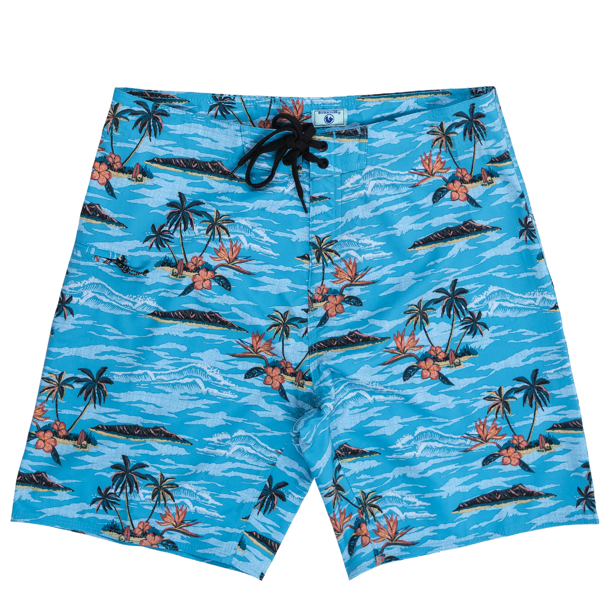 Burnside Men's Stretch Boardshorts, 9" Inseam, Sizes 30-38