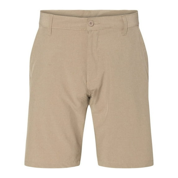 Burnside B13286774 Hybrid Stretch Shorts, Khaki Heather - Size 38