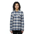 thumbnail image 1 of Burnside Ladies' Plaid Boyfriend Flannel Shirt - B5210, 1 of 4