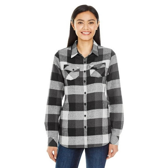 Burnside Women�'s Yarn-Dyed Long Sleeve Flannel Shirt