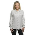 thumbnail image 1 of Burnside Ladies' Solid Flannel Shirt XL STONE, 1 of 3