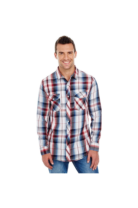 Long Sleeve Plaid Shirt Size up to 3XL