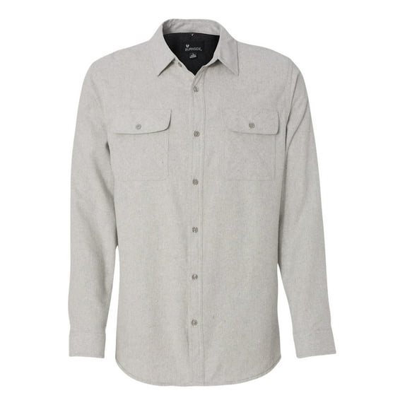 Burnside Long Sleeve Solid Flannel Shirt