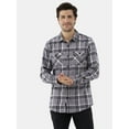 Burnside Men's Modern Fit Plaid Flannel Shirt with Long Sleeves, Sizes