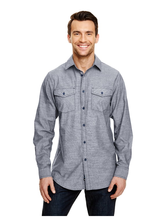 Men's Chambray Long Sleeve Shirt, Style 8255