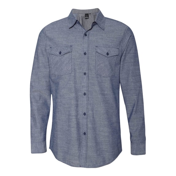 Burnside Men's Chambray Long Sleeve Shirt, Style 8255