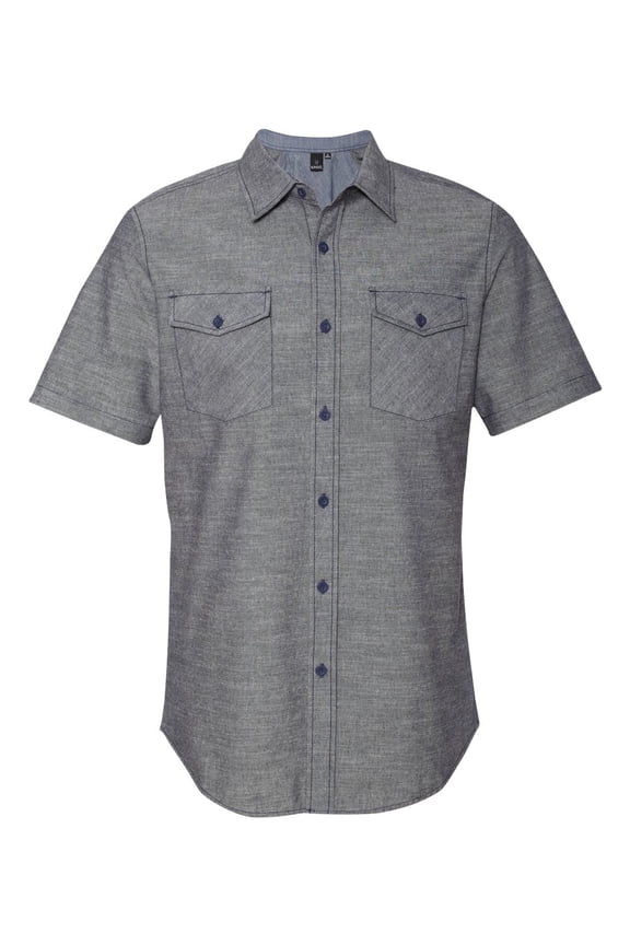 Men's Chambray Short Sleeve Shirt - 9255