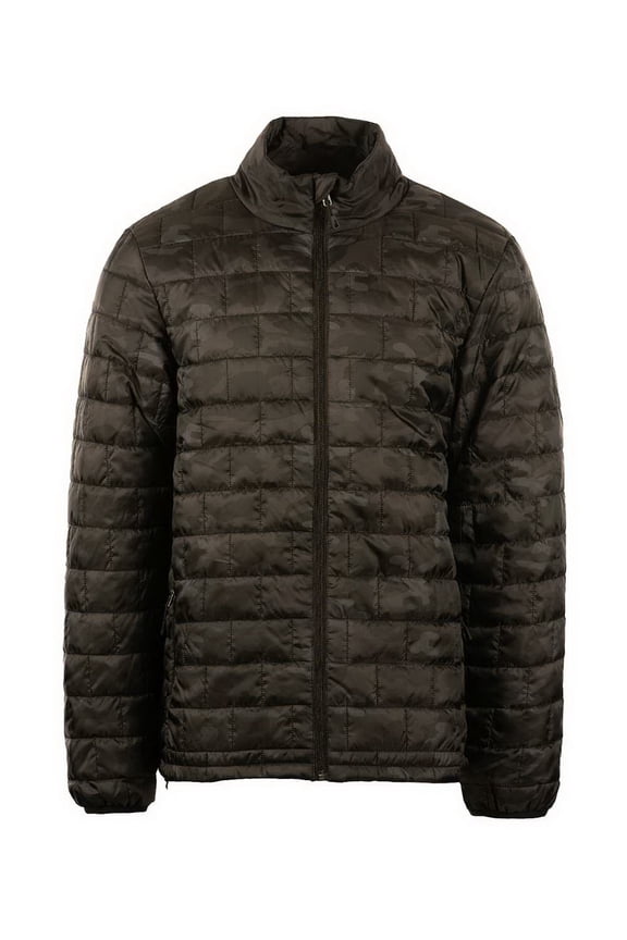 Men's Elemental Full-Zip Puffer Golf Jacket, 3X-Large Black Camo -