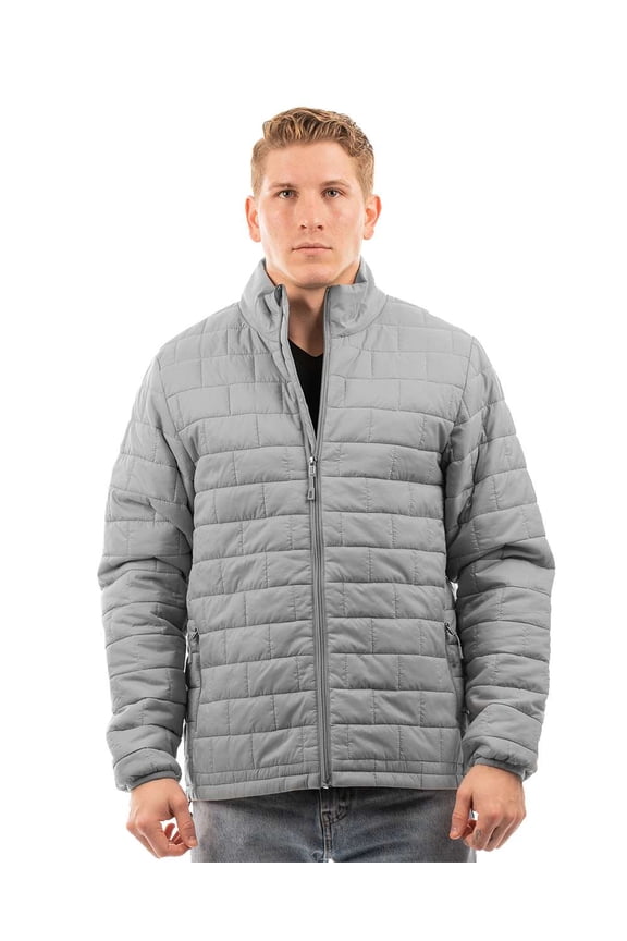 Men's Elemental Full-Zip Puffer Golf Jacket, 3X-Large Steel -