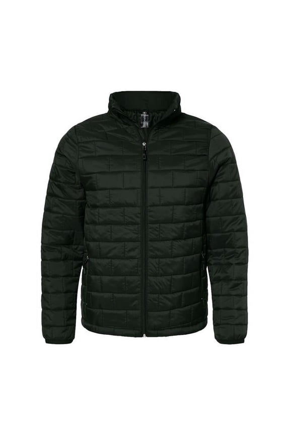 Men's Elemental Full-Zip Puffer Golf Jacket, X-Large Black Camo -
