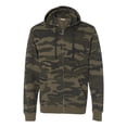thumbnail image 1 of Burnside B8615 Mens Enzyme Washed French Terry Camo Print Full Zip Hoodie 240 Gsm-Green Camo-2XL, 1 of 5