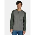 thumbnail image 1 of Burnside Men's Knit Henley Shirt with Long Sleeves, Sizes S-2XL, 1 of 5
