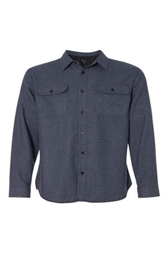 Men's Long Sleeve Solid Flannel Shirt