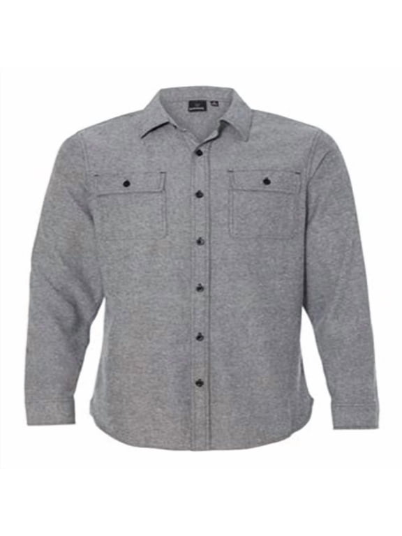 Men's Long Sleeve Solid Flannel Shirt