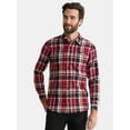 thumbnail image 1 of Burnside Men's and Big Men's Modern Fit Plaid Flannel Shirt with Long Sleeves, Sizes S-2XL, 1 of 5