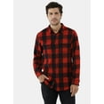 thumbnail image 1 of Burnside Men's Modern Fit Plaid Flannel Shirt with Long Sleeves, Sizes S-2XL, 1 of 5