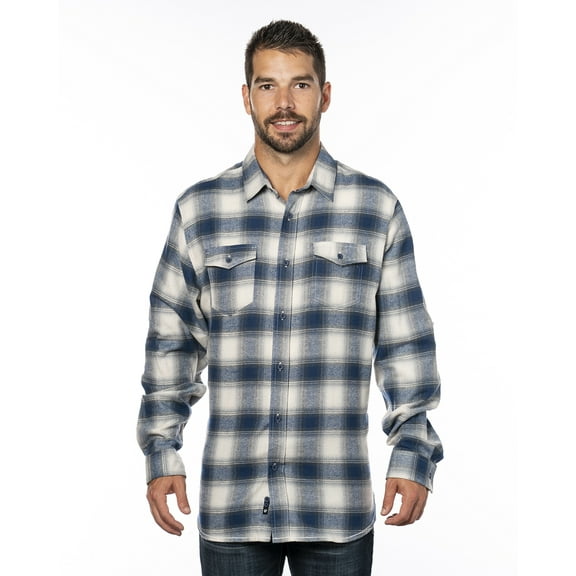 Burnside Men's Plaid Flannel Shirt - B8210