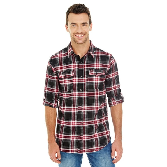 Burnside Men's Plaid Flannel Shirt - B8210