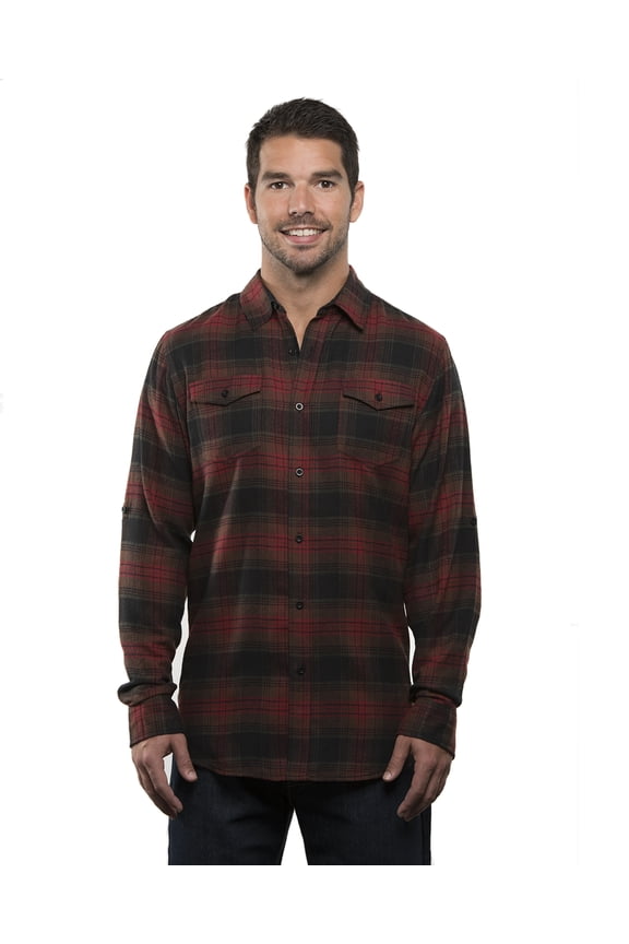 Men's Plaid Flannel Shirt - B8210