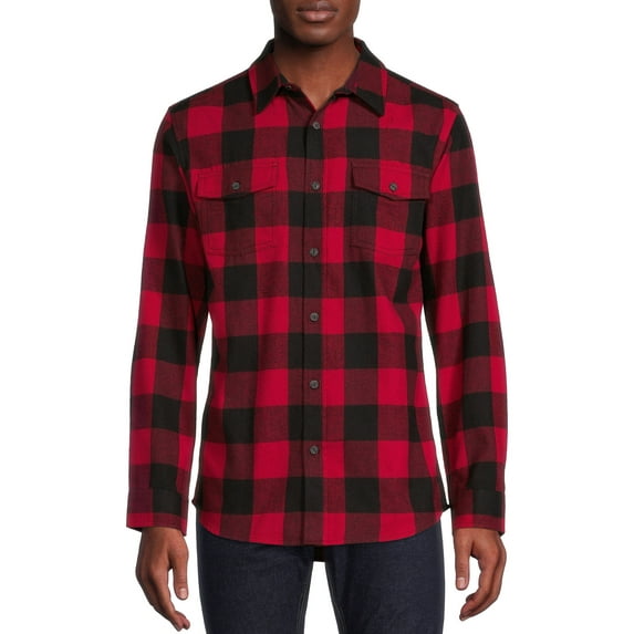 Burnside Men's Plaid Flannel Shirt, Sizes S-2XL