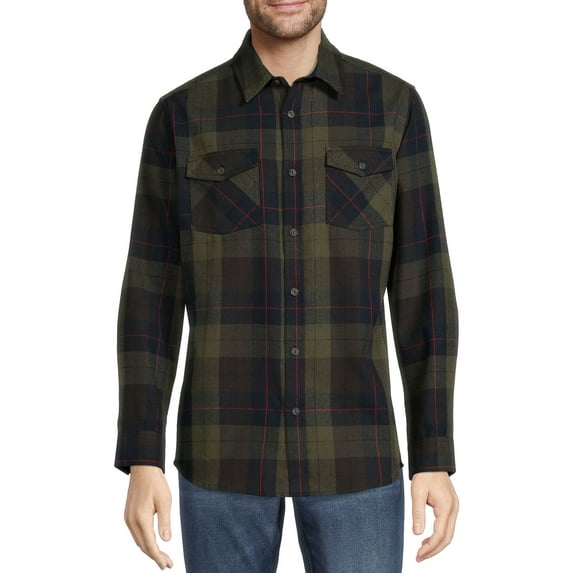 Burnside Men's Plaid Flannel Shirt, Sizes S-2XL