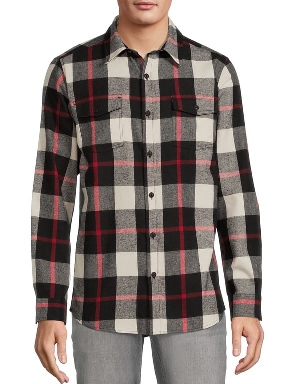 Men's Plaid Flannel Shirt, Sizes S-2XL