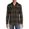 thumbnail image 1 of Burnside Men's Plaid Hooded Flannel Shirt, Sizes S-2XL, 1 of 5