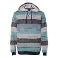 thumbnail image 1 of Burnside Men's Printed Stripe Marl Pullover 3XL LT BLUE/ BLACK, 1 of 3