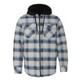 thumbnail image 1 of Burnside Men's Quilted Flannel Full-Zip Hooded Jacket, Style 8620, 1 of 3