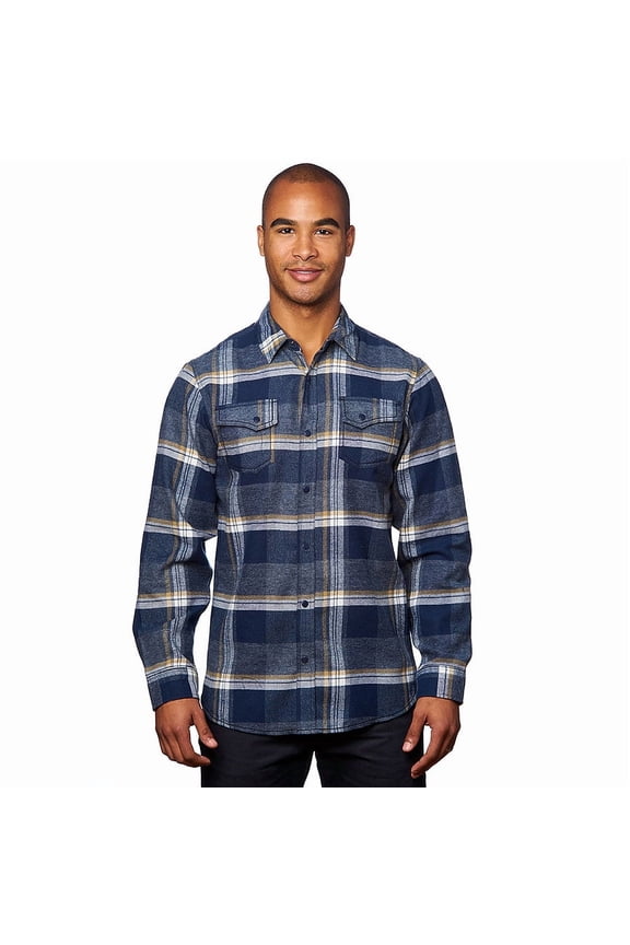 Men's Snap Button Flannel Shirt