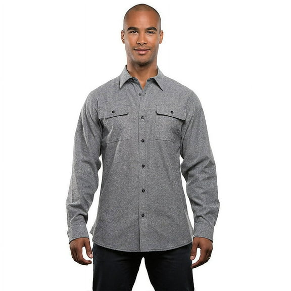 Burnside Men's Solid Flannel Shirt